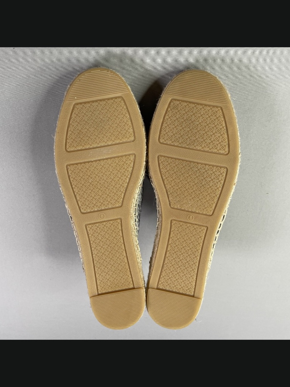 NEW Tory Burch Shoes Womens 8 black gray brown snake leather jute mule loafer - Picture 11 of 12